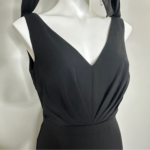 Jenny Packham Sleeveless Cowl-Back Trumpet Gown black NWT 6 - Picture 6 of 8